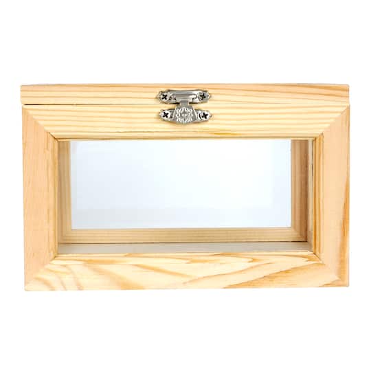 Medium Wood & Glass Box by Make Market®